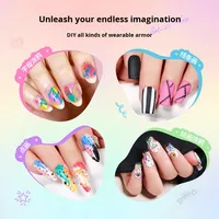 Stylo pour nail art avec tube à aiguille de 0,5 mm, pour graffiti, DIY, peinture d'ongles portable, peinture à la main, points, fleurs, lignes, pointes d'ongles en acrylique, affichage