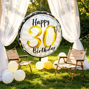 Set di Palloncini Globo per 30° Compleanno 45X53Cm Stampa Festa della Mamma Laurea Capodanno Cinese San Valentino Halloween Ramadan - Product Image 4