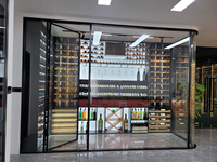 Cave à Vin Aménagée et Refroidisseurs de Boissons de Style Moderne pour Restaurant, Salon – Armoire à Vin en Verre de Luxe Intégrée, Refroidisseur de Cave