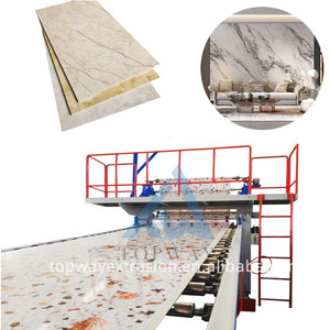PVC mármol artificial Hotel pared tablero que hace la máquina PVC mármol hoja UV revestimiento pared Panel extrusora - Product Image 1