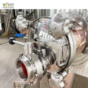 Usine de distillation de malt de 1000L fabriquée en Chine, équipement de fermentation automatique certifié ISO pour bière artisanale, moteur de grande capacité - Product Image 3