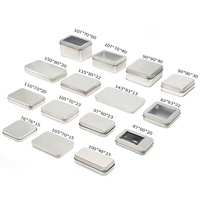 Boîtes en métal imprimées offset CMJN rectangulaires pour l'emballage de cadeau emballage cosmétique de boîte en métal cosmétique de fer-blanc de stockage d'outil de maquillage