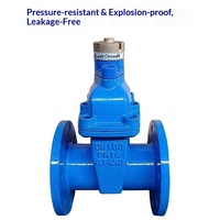 Vanne à opercule manuelle en fonte ductile à bride avec verrouillage magnétique et joint souple CZ45X-16Q NRS DN50-DN300 pour la protection des compteurs d'eau