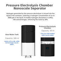 Générateur de bouteille d'eau hydrogénée 10000ppb, technologie SPE PEM, certification américaine d'analyse, 10% de réduction pour les achats en gros