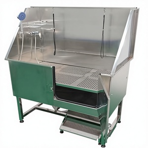 อ่างอาบน้ำสำหรับสัตว์เลี้ยงทำจากสแตนเลสสุดหรูที่ทำความสะอาดและล้างสปาอเนกประสงค์สำหรับสุนัขและแมว - Product Image 6