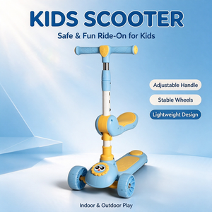 Patineta Plegable para Niños con Ruedas Musicales Grandes, un Vehículo en el que se Puede Montar o Sentarse y Deslizarse Suavemente - Product Image 6