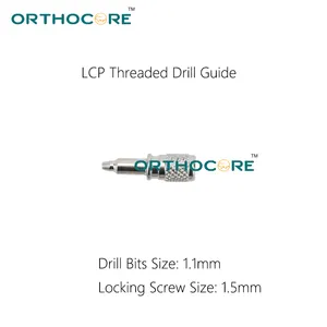 Guía de taladro roscado de bloqueo instrumentos ortopédicos veterinarios orthocore