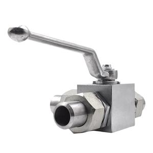 บอลวาล์วไฮดรอลิกเชื่อม3ทาง KHB3K สแตนเลส PN500 6000Psi 50Mpa 31.5Mpa สำหรับน้ำ304 - Product Image 5