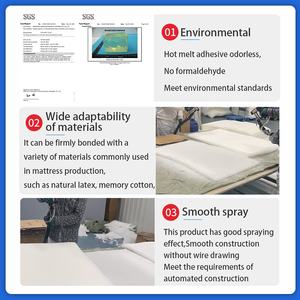 Pegamento de fusión en caliente blanco <span class=keywords><strong>PSA</strong></span>, pulverización adhesiva sensible a la presión para colchón de espuma para embalaje y construcción de carpintería - Product Image 5