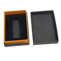 Coffret cadeau rigide en carton gris, personnalisé avec estampage à chaud