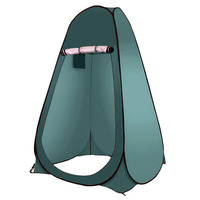 Tente de douche Pop Up de camping terrestre portable de bonne intimité pour toilettes extérieures, douche, pêche