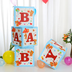 Коробки для воздушных шаров, детский душ, Свадебная вечеринка, украшения для пола, воздушные шары, Детские прозрачные коробки для писем - Product Image 4