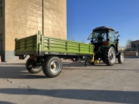 Haute qualité 3 tonnes Mini remorque à benne basculante robuste utilitaire Cargo Atv Remorque pour tracteur agricole pour ferme