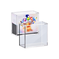 Boîtier de protection transparent en acrylique pour boîte d'entraînement Elite, impression typographique, style simple, anti-poussière et étanche