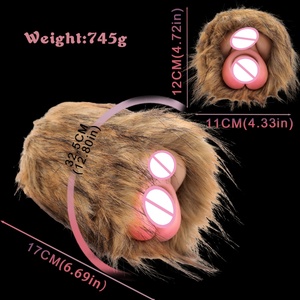 Jouet sexuel masculin en peluche Bo Bo Tiger Furry Fantasy avec double canal pour jeu de masturbation - Product Image 6