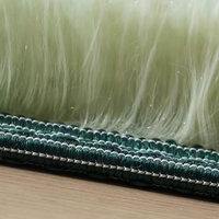 Tapis en peluche élégant à couleurs bloquées Tapis et carpettes moelleux Tapis pour animaux de compagnie de salon