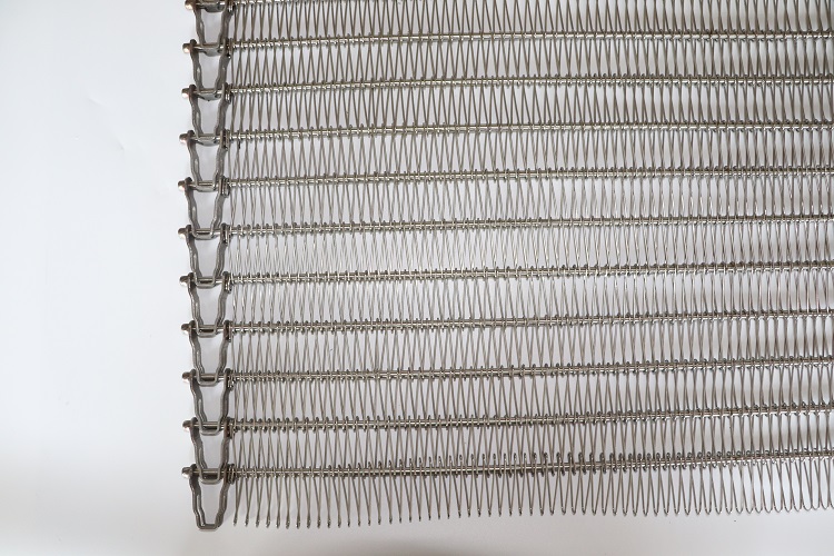 SS304 Stainless Steel Wire Spiral Grid Flat Flex Belt for Conveyor
