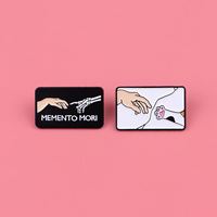 Pin Logam Grosir Motif Kartun Souvenir Dewa Adam Bros Pin Lencana Kreatif Personalisasi Aksesoris Pakaian Pin Enamel