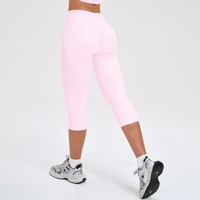 Legging Capri YIYI Ultra-Élastique pour Femme, Longueur Mollet, Effet Ventre Plat et Rehaussement des Fesses, Respirant, Idéal Yoga et Course à Pied