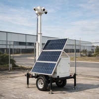 Avertissement de nuit de remorque de sécurité solaire de haute qualitépour la surveillance de la sécurité publique 4G