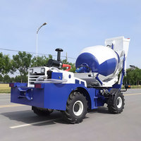 Camion malaxeur à béton tout-terrain à chargement automatique, forte capacité de montée, pour travaux de construction