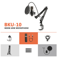 Maono-Kit de Microphone professionnel à condensateur, USB, avec support de choc, cardioïde, pour enregistrement, Podcasting et voix