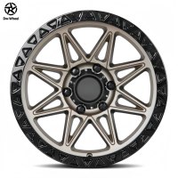 Jantes forgées concaves en Y, bronze mat, performance modifiée DW, 17, 18, 20 pouces, 5 trous, compatibles Jeep Wrangler, style tout-terrain