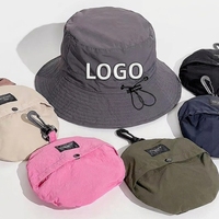 Topi lipat kustom topi nelayan memancing perlindungan matahari UV berkemah tahan air cepat kering topi ember nelayan