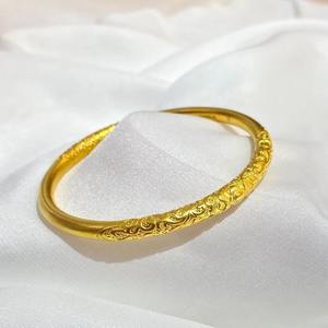 Adjustable Baby Bangle 24K Gold Plated Purple Flower Ancient Method Design Wholesale <b>Toddler</b> <b>Bracelet</b> - Product Image 3