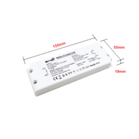 Alimentation LED PT-POWER 30W CV TRIAC/0-10V/1-10V/10V PWM/RX Dimmable pour Bande LED 12V/24V/48V DC 100-240V AC IP20 PF 0.95