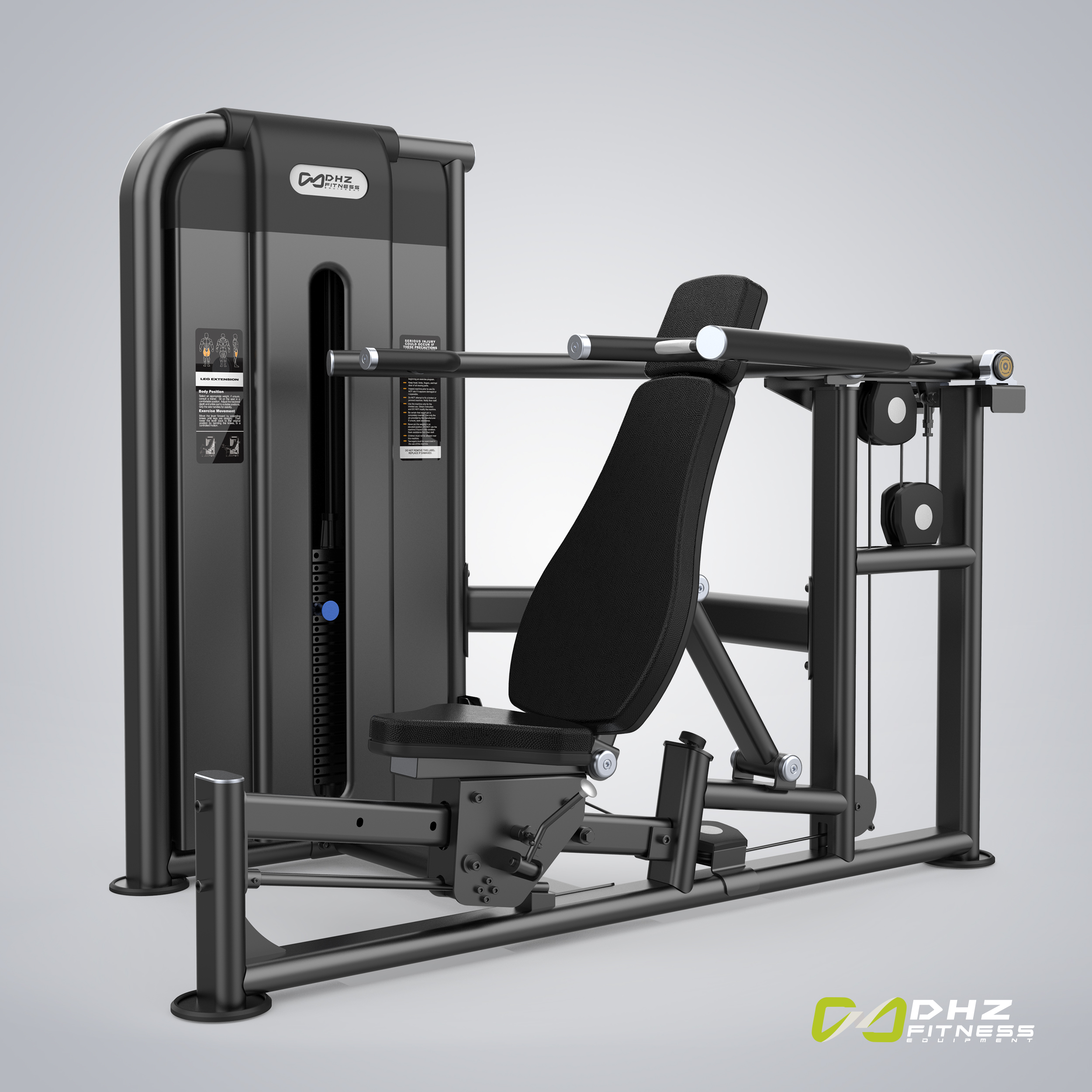 DHZ Gym Equipment U2084C - Eco-Friendly Chest & Shoulder Press