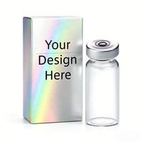 Impression de logo personnalisé, étiquette d'emballage pour flacon de parfum, 1 ml, 3 ml, 10 ml, boîtes en carton pour flacons individuels, emballage et étiquette