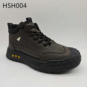 Botas de Senderismo HY, Suela de Goma de Alta Elasticidad, Color Marrón/<span class=keywords><strong>Negro</strong></span>, Botas de Montaña Deportivas, Zapatos de Entrenamiento de Cuero Vacuno con Costuras HSH004 - Product Image 2