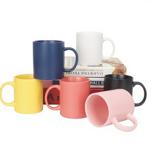 Taza <span class=keywords><strong>de</strong></span> Cerámica Creativa Resistente a Altas Temperaturas, Apta para Microondas, <span class=keywords><strong>Diseño</strong></span> Moderno Minimalista, Imprimible con Logotipo y Texto, Acabado Mate - Product Image 1