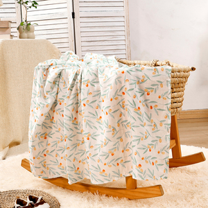 도매 모슬린 포대기 담요 중립 우드랜드 아기 포대기 랩 수신 담요 남녀 공용 - Product Image 4