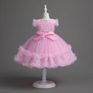 Gaun Ulang Tahun Anak Perempuan Kecil yang Lucu untuk Anak Usia <span class=keywords><strong>3</strong></span> Tahun Gaun Kartun Gaya Elegan Gaun Pesta Pengiring Pengantin - Product Image 2