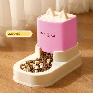 Tempat Makan Hewan Peliharaan Manual Plastik Tahan Lama Kapasitas Besar Portabel Grosir untuk Anjing dan Kucing - Product Image 6