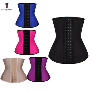 Fajas Hook Cincher 4 Robs Sashes Waist Trainer Corset Pink Blue Purple Champagne Black Adjustable Girdle Waist Shapers