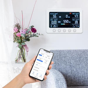 Tuya <span class=keywords><strong>wifi</strong></span> thông minh chất lượng không khí trong nhà Màn hình nhiều Máy phân tích khí đồng ndir Cảm biến laser cho TVOC/bụi/Phấn hoa RS485 chỉ số - Product Image 2
