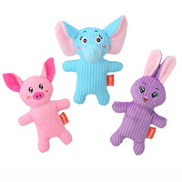 Jouets en peluche interactifs pour animaux de compagnie en gros, jouet à mâcher pour chien avec sonnette couineuse