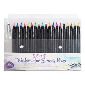 Ensemble de stylos pinceaux aquarelle pour artistes, 20 pièces, certifiés pour la certification de conformité. - Product Image 1