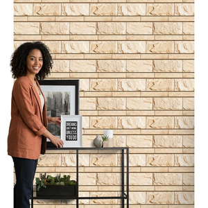 Azulejos de pared esmaltados amarillos de 300x450mm de diseño de elevación exterior moderno de Vistaar Factory para baño y centro comercial a un precio competitivo - Product Image 1