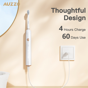 Cepillos de Dientes de Marca Propia AUZZO, Cepillo de Dientes Eléctrico Sónico Recargable, Cepillo de Dientes Eléctrico Inteligente para Adultos, Blanqueador - Product Image 3
