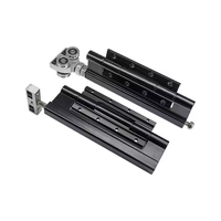 Charnière de porte pliante en aluminium-Bi-Bi Black, charnière pivotante intelligente à usage intensif pour accessoires de quincaillerie pliante