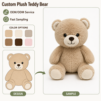Ours en peluche géant mignon, animal en peluche, breloque ours, OEM ODM, vente en gros, anniversaire, polyester