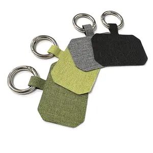 Phone Lanyard with Buckle Carabiner for Phone Case Universal Nylon Patch Multifunctional Phone Ring Buckle with Lanyard