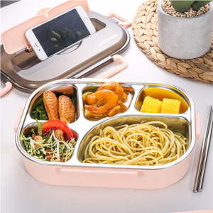 Fiambrera Bento de acero inoxidable de alta calidad HOMEPLANET, contenedor de comida caliente, contenedor de comida duradero, acero inoxidable para adultos y oficina - Product Image 3