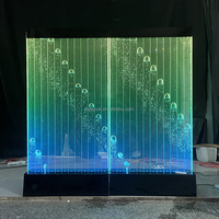 Mur de bulles d'eau LED RGB à changement de couleur, en acrylique, pour décoration intérieure et commerciale