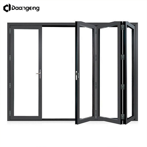 <span class=keywords><strong>Puerta</strong></span> Plegable de Aluminio y Vidrio Templado con Sistema Bi-Fold y <span class=keywords><strong>Mosquitera</strong></span> para Patio, Balcón o Restaurante - Product Image 6