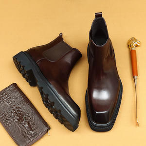 Botas de Tobillo con Cordones de Cuero Genuino 2025 para Hombre, Lavables, Hechas a Mano, Estilo Retro - Product Image 4